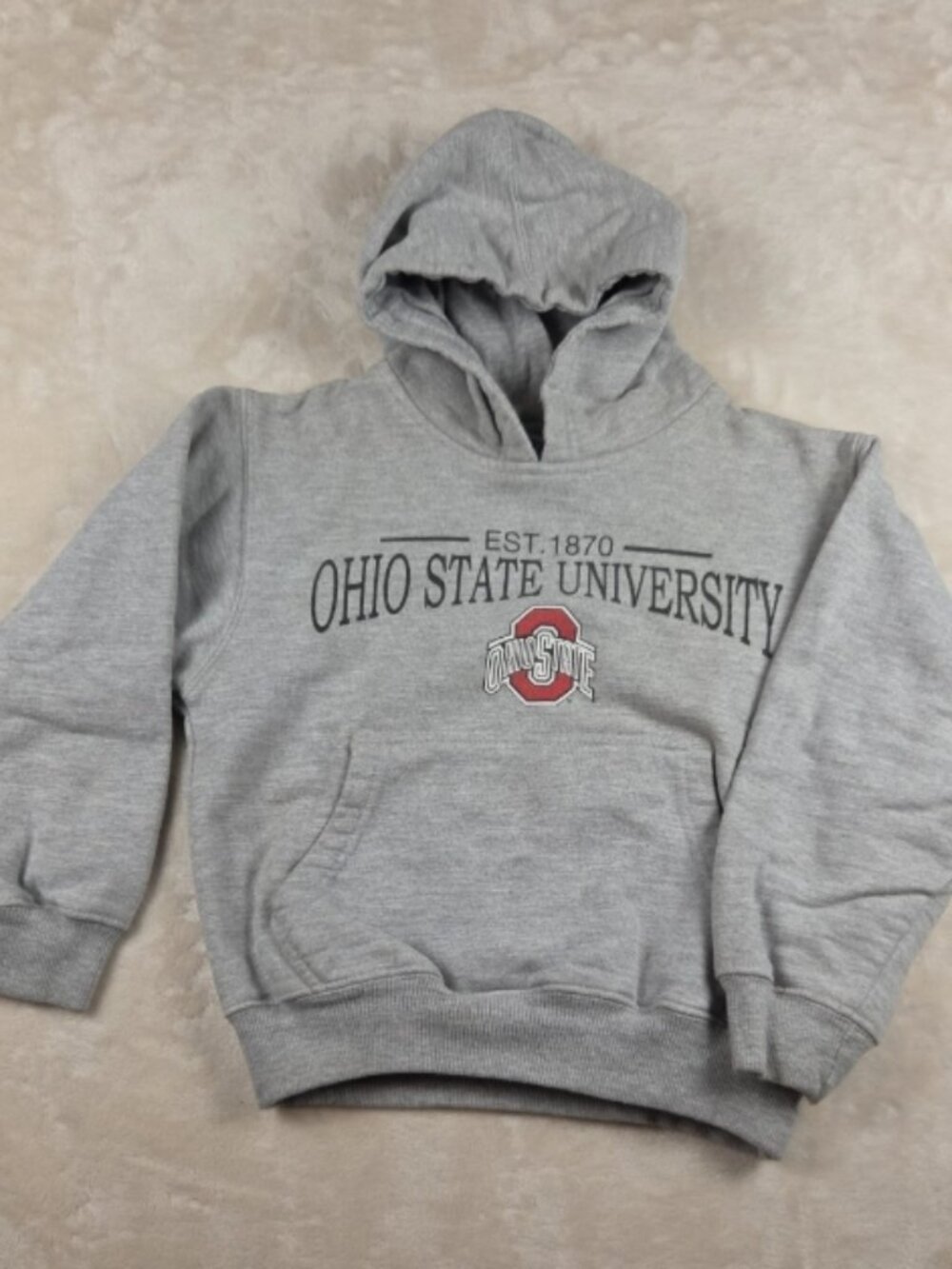 Ohio State Buckeyes Hoodie Youth Medium 5/6 – Gray College Ware Pullover